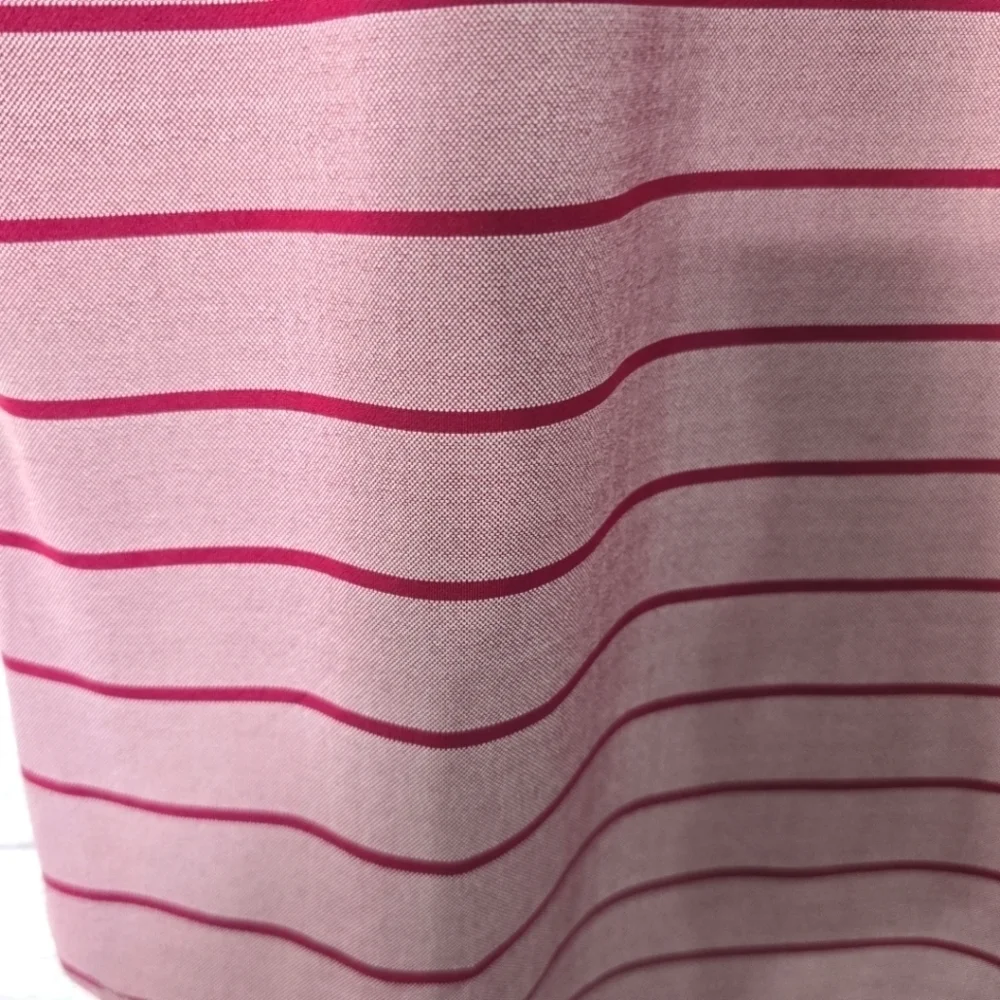 Footjoy Cap Sleeve Birdeye Stripe Jacquard Women's Shirts Size Large - Picture 4 of 9